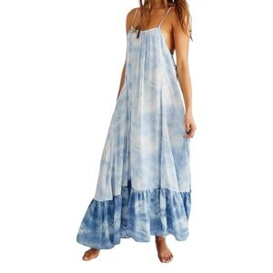 Free People Oversized Full on Maxi Slip Cami Dress M